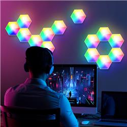 Lumières RVB intelligentes à DEL iCAN Hexagon | Paquet de 10