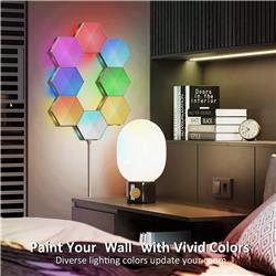 Lumières RVB intelligentes à DEL iCAN Hexagon | Paquet de 10