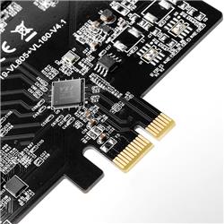 Carte PCI Express USB 3.1 Type C Maiwo KC019 avec quatre ports Type C