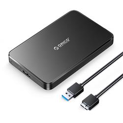 Orico 2588U3 2.5" USB3.0 HDD Enclosure with Transfer Rate 5Gbps and Micro-B to USB - A  Cable ,Black