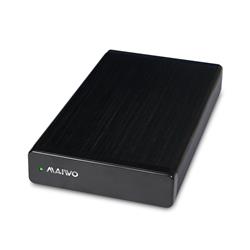 Boîtier de disque dur Maiwo USB3.0 vers SATA 3,5'' jusqu'à 20 To, noir.