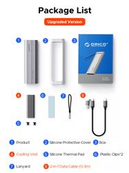 Orico AXM2 Tool Free  M.2 NVMe SSD Enclosure with USB External