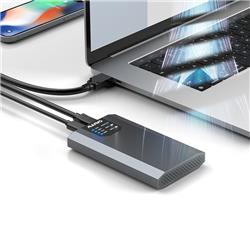 Maiwo K2023D  SATA and PCIe NvMe M.2 Clone Enclosure