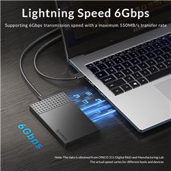 Orico 2526C3 2.5 inch USB3.0 USB-A TO C Hard Drive Enclosure