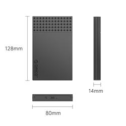 Orico 2526C3 2.5 inch USB3.0 USB-A TO C Hard Drive Enclosure