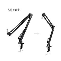 Support de microphone de bureau à pince iCAN