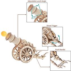 ROKR Wheeled Siege Artillery Epic War Series 3D Wooden Puzzle