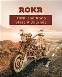 ROKR LK504 Cruiser Motorcycle 3D Wooden Puzzle