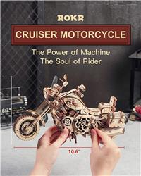ROKR LK504 Cruiser Motorcycle 3D Wooden Puzzle
