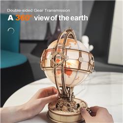 ROKR ST003 Luminous Globe 3D Wooden Puzzle