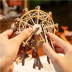 ROKR AMT01 Sunset Carnival Music Box 3D Wooden Puzzle