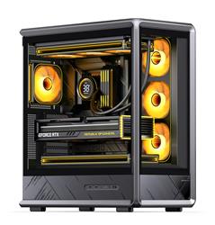 JONSBO - D401 Black ATX Gaming PC Case，Supports Dual 360 Water Cooling