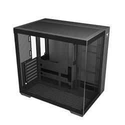 Boîtier tour intermédiaire en verre trempé Armoury C708, noir