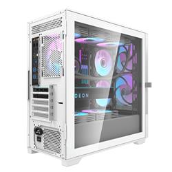 DarkFlash DK415M Mesh mATX PC Case, 2x ARGB Fans Included, White