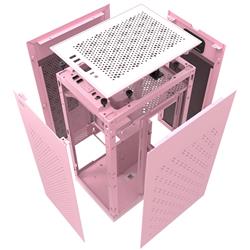 Boîtier PC DarkFlash DLH21 Mini ITX, rose