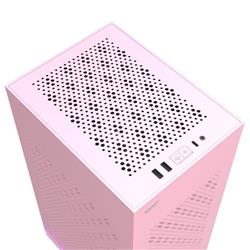 Boîtier PC DarkFlash DLH21 Mini ITX, rose