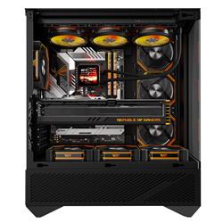 Boîtier PC ATX de luxe DarkFlash DY460, 4 ventilateurs ARGB inclus, noir