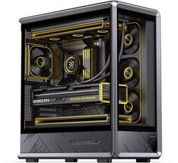 JONSBO - D401 Black ATX Gaming PC Case，Supports Dual 360 Water Cooling