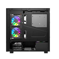 DarkFlash 376*208*405mm DY460 NOIR Front and Sides Mid Tower Blanc