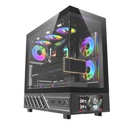 DarkFlash 376*208*405mm DY460 NOIR Front and Sides Mid Tower Blanc