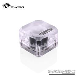 Indicateur de débit Bykski à 3 voies – Givré avec RVB adressable 5 V (RBW)