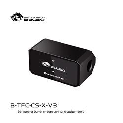 Bykski Inline Flow Meter and Thermometer Safety Module w/ OLED Display