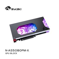 Bykski Armored End Port GPU Waterblock with Backplate For  PRIME 5080