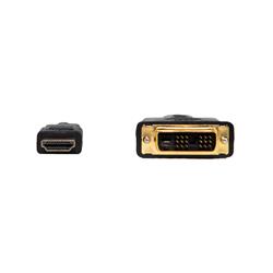 Câble à liaison simple HDMI vers DVI (DVI-D) iCAN, mâle vers mâle, 3 pieds, noir(Open Box)