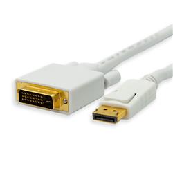 Câble vidéo iCAN DisplayPort vers DVI-D, mâle vers mâle, 6 pieds