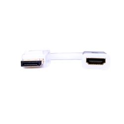 iCAN DisplayPort to HDMI Adapter, Male to Female, Gold Plated, White