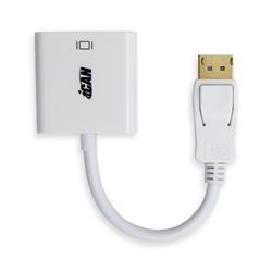 Adaptateur iCAN DisplayPort vers DVI, mâle vers femelle, plaqué or, blanc