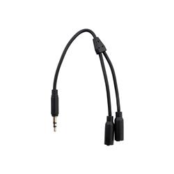 iCAN 28AWG 3.5mm Stereo Audio Splitting Y Cable, 1 Male to 2 Female