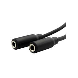 iCAN 28AWG 3.5mm Stereo Audio Splitting Y Cable, 1 Male to 2 Female