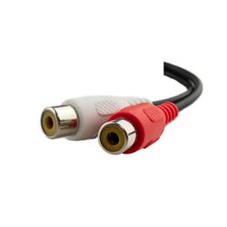 iCAN 28AWG 3.5mm Stereo Male to 2 RCA Female Adapter