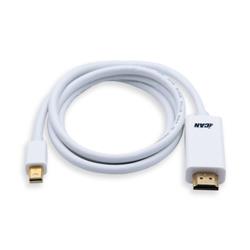 Câble iCAN Mini DisplayPort mâle vers HDMI mâle, plaqué or, 32 AWG, 3 pieds