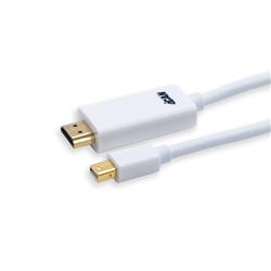 Câble iCAN Mini DisplayPort mâle vers HDMI mâle, plaqué or, 32 AWG, 15 pieds