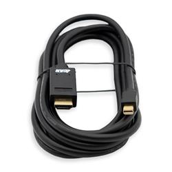 iCAN Mini DisplayPort (M) to HDMI (M) 4K@30Hz UHD Cable, Gold, 10ft