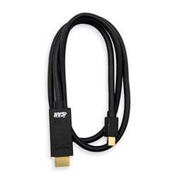 iCAN Mini DisplayPort vers HDMI 4K à 30 Hz, plaqué or, 3 pieds, noir