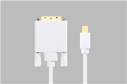 Câble iCAN Mini DisplayPort mâle vers DVI mâle, plaqué or, 32 AWG, 6 pieds