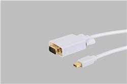 Câble plaqué or iCAN Mini Displayport vers SVGA 32AWG - 6 pi