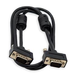 Câble vidéo externe iCAN PC, Super VGA ultra fin, double blindage, coaxial HD15, M/M, 3 pieds