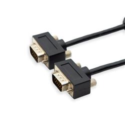 iCAN PC External Video Cable, Super VGA Ultra Slim, Double Shielded, Coaxial HD15, M/M, 10FT(Open Box)