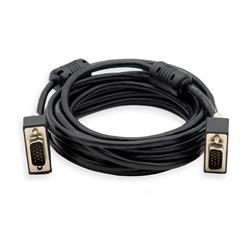 iCAN PC External Video Cable, Super VGA Ultra Slim, Double Shielded, Coaxial HD15, M/M, 15FT(Open Box)