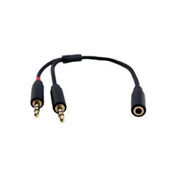 Adaptateur audio ICAN 1 prise jack femelle 3,5 mm vers 2 prises jack mâles 3,5 mm(Open Box)