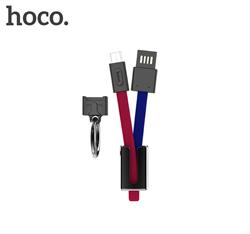 Câble clé USB micro HOCO Mascot, 19 cm, rouge et bleu