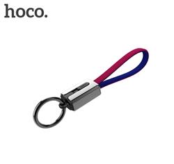 Câble clé USB micro HOCO Mascot, 19 cm, rouge et bleu