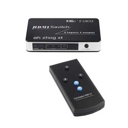 iCAN Commutateur HDMI 4K@60Hz v2.0 à 3 ports avec télécommande