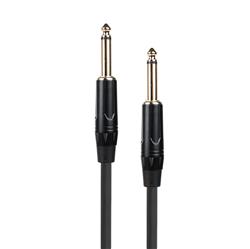 iCAN Audio Guitar Cable, Gold Plated, 10 FT, Black