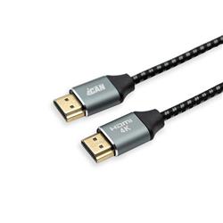 Câble HDMI 2.0 iCAN, 4K à 60 Hz, 18 Gps, super fin, tressé en nylon, M/M, 3 pieds