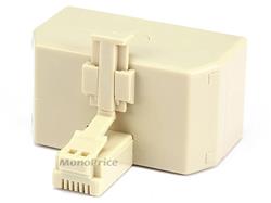 Adaptateur Monoprice 6P4C T, 1x mâle à 3x femelle